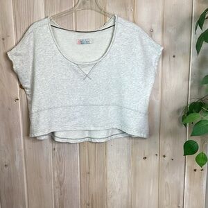 Free People Beach sleeveless crop sweatshirt
